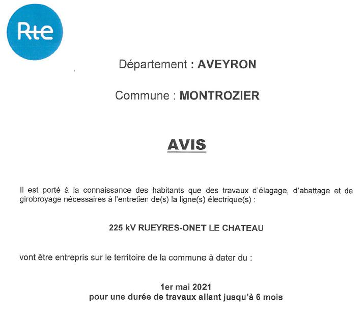 avis 1 rte commune Montrozier