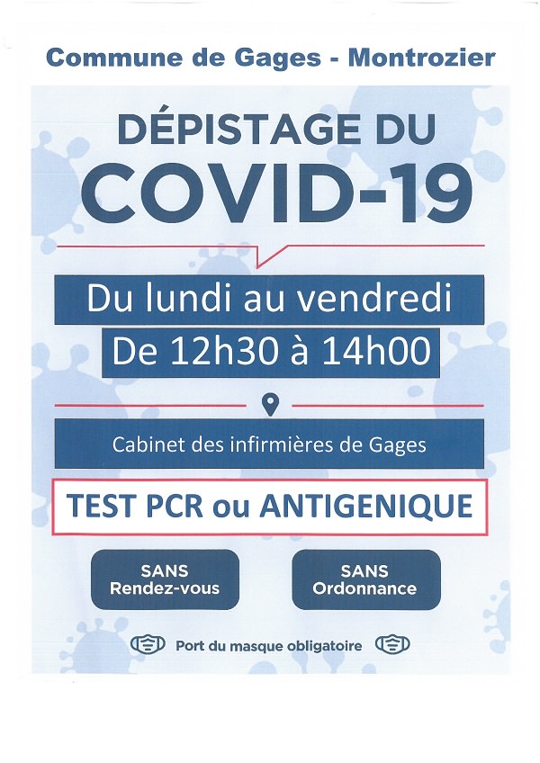 Dépistage covid19