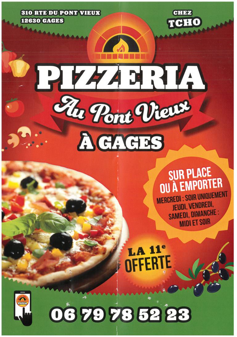 Gages pizzeria au pont vieux