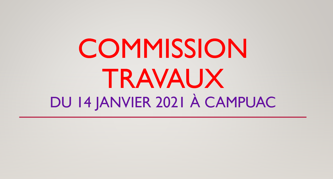 Commission travaux à Campuac